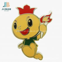 Wholesale Factory Price Enamel Carton Torch Custom Metal Badges